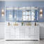 Armoire à pharmacie à miroir encastrée ou à fixation murale pour salle de bain l 84 po x H 36 po et tablettes ouvertes -580773478-580773481