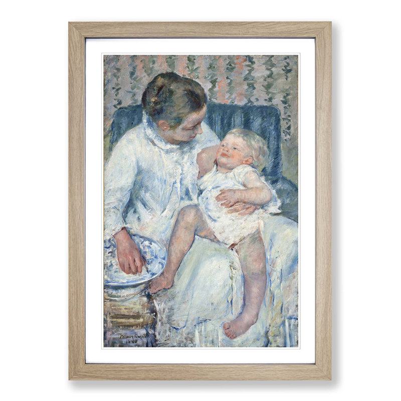 Mary Cassatt - Single Picture Frame Painting, Oak