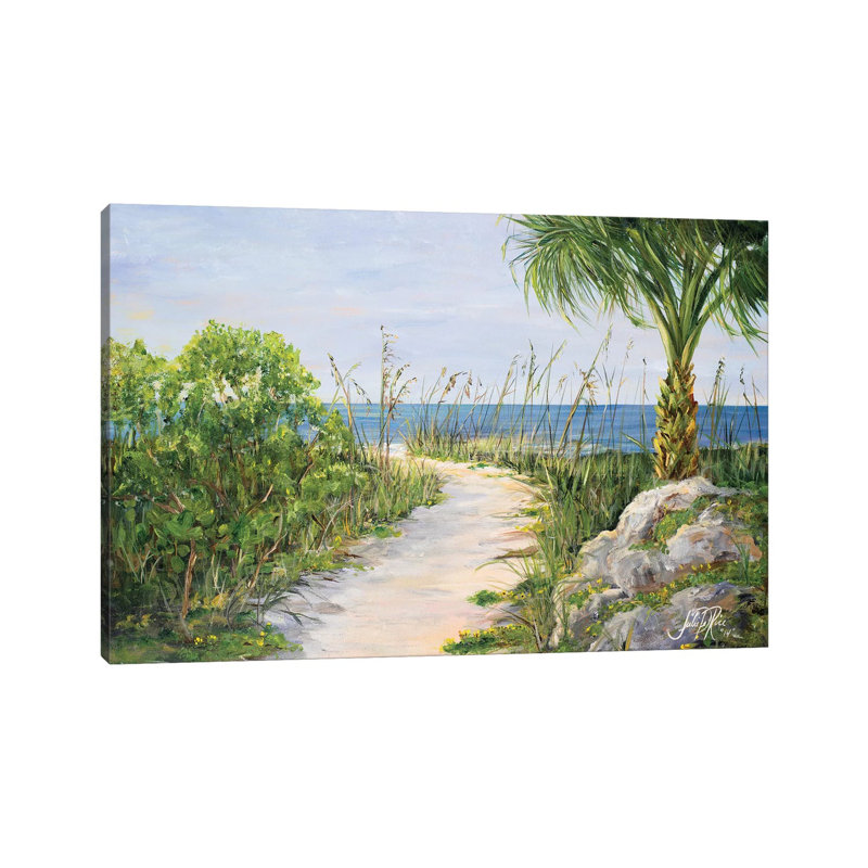 My Path To Paradise by Julie Derice - Wrapped Canvas Painting, 20.32 cm H x 30.48 cm W
