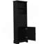 Grande armoire de rangement avec 3 tiroirs et tablettes réglables pour la salle de bain-2140342098