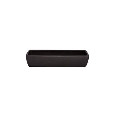 Ceramic Low Rectangle Pot Matte Finish Black