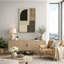 "Minimalist Earth Tone Abstract Shape", impression sur toile encadrée.-2129184752-2129184755
