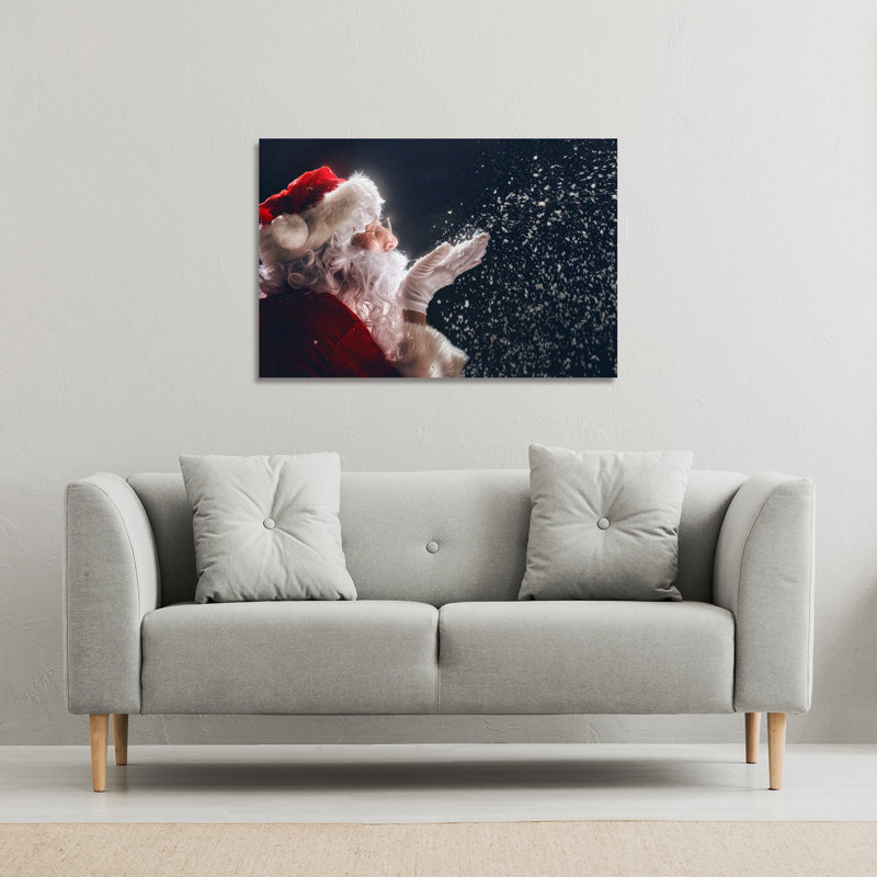Merry Christmas And Happy Holidays - Wrapped Canvas Print, 114cm H x 114cm W