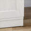 Armoire de cuisine blanc cassé H 63 po Cabinets avec 14 tablettes réglables à 14 niveaux, 2 portes | Moderne | Panneau de particules