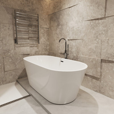 Avos 62.25'' x 29.25'' Freestanding Soaking Acrylic Bathtub