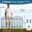 No Dig Metal Garden Fence – Rustproof Border for Small Dogs, Rabbits, Flower Beds & Lawn Edging – Black-716329231-717904709