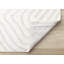Tapis ivoire en polyester texturé à motif de vagues ondulées de la collection Ivri-1435689370