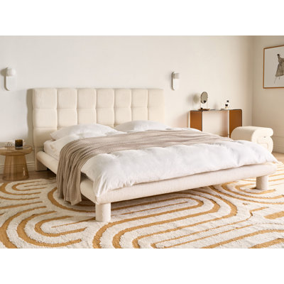 Upholstered Boucle Bed