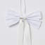 Ensemble de 3 nœuds de Noël en velours blanc neige élégant Elegant