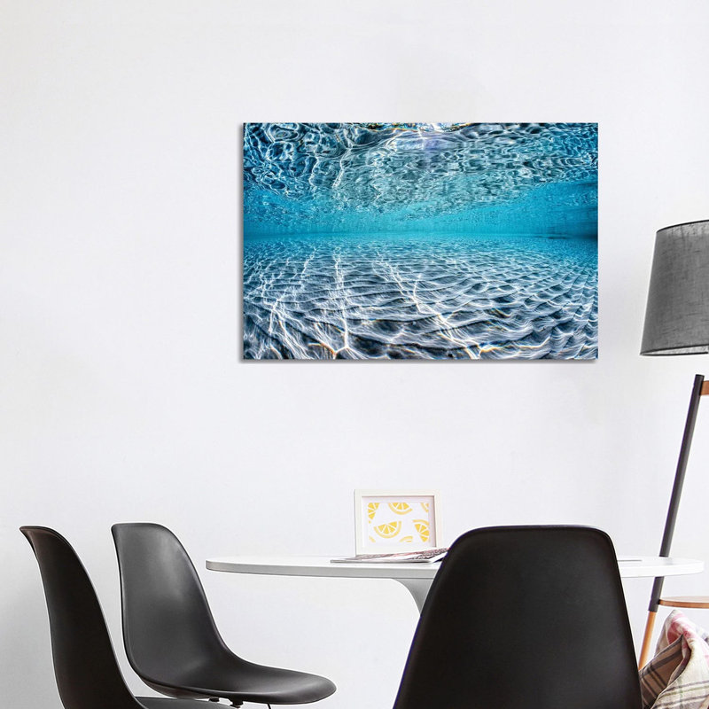 «Lightning Blue Hyams Beach» par Jordan Robins - reproduction de photo, Aucun mat, Toile tendue, H 26 po x l 40 po x 1,5 po