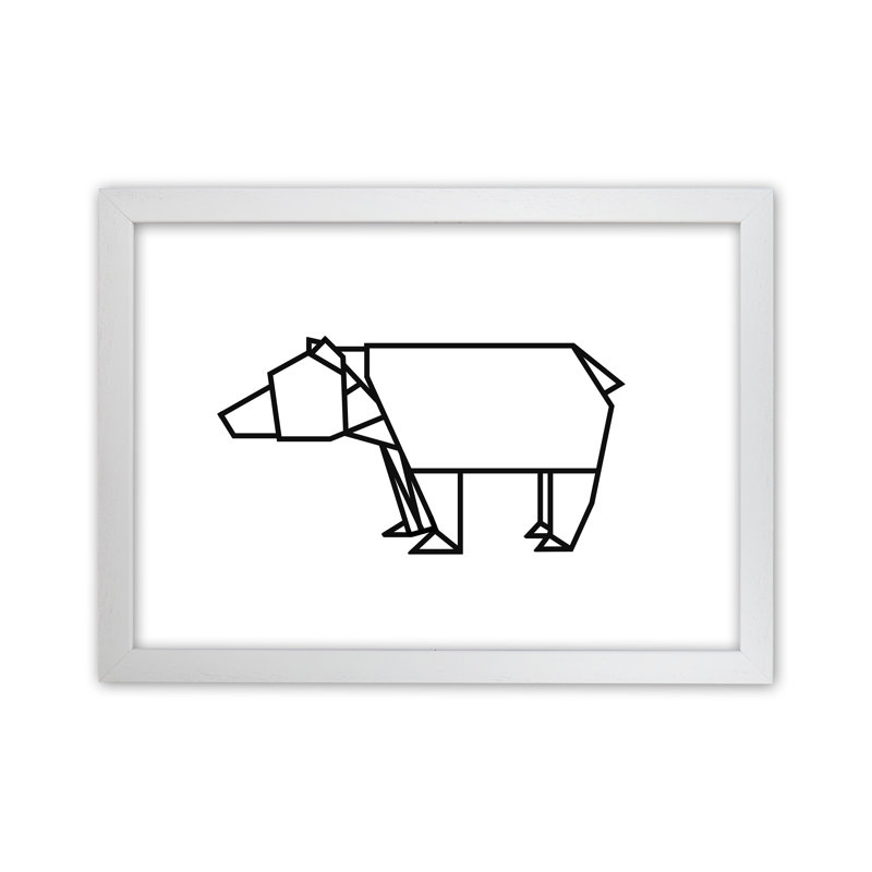 Ursa Minor by Carissa Tanton - Print on Canvas, White Framed, 42cm H x 59.4cm W x 4cm D
