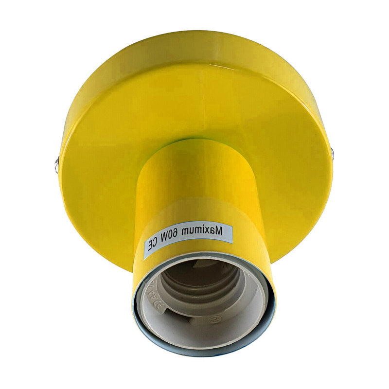 Avalea Semi Flush Mount, Yellow