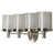 Brushed Nickel/ Clear Outer with Frosted Inner selected