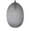 3-Light matte black glass spherical dimmable pendant lamp
