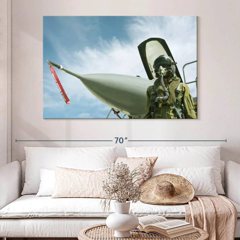 Lelar USAF Fighter Pilot, 34" H x 51" W