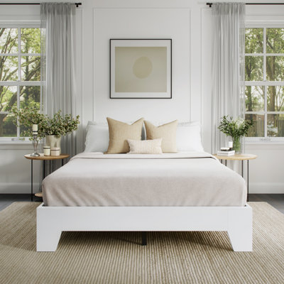 Lugano Platform Bed Frame base with 8 Repondaflex Memory Foam Mattress Included Lugano Combo
