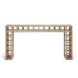 Corinne 61'' W Glass Console Table