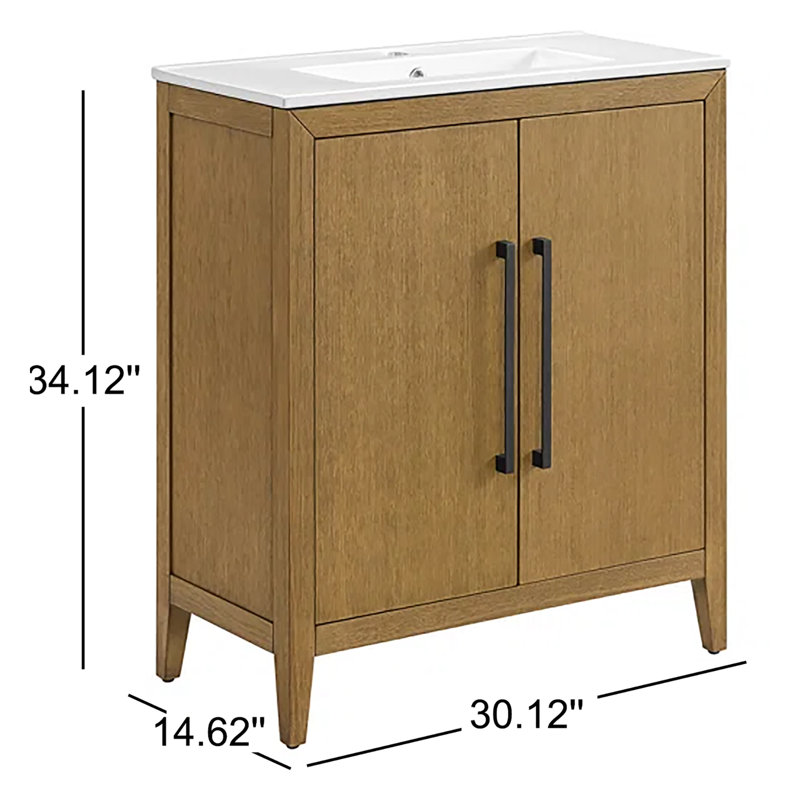 Thin Alsup 30"W x 14"D Single Sink