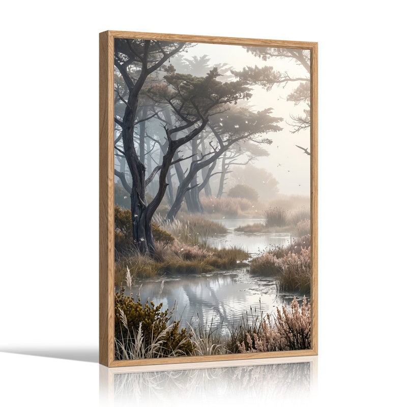 Art mural sur toile Misty Stream, H 48 po x l 36 po