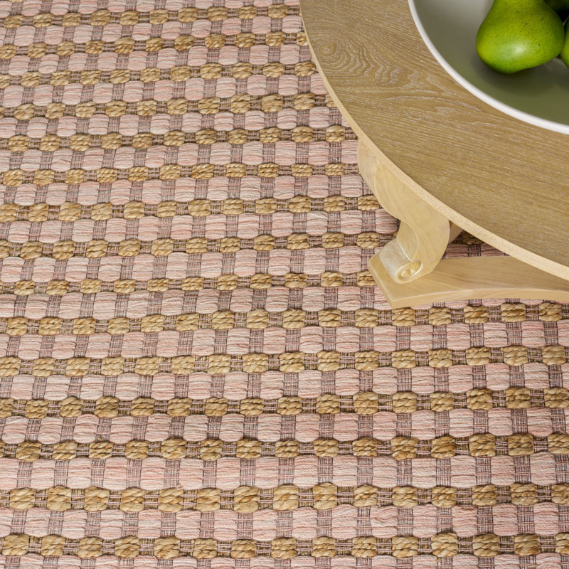 Martha Stewart 9529 Hand Tufted 40% Jute; 40% Wool; 20% Cotton Geometric Rug, Square 6'