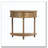 31.5-Inch Grooved Half-Moon Console Table