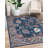 Blue Hand Knotted Wool Area Rug