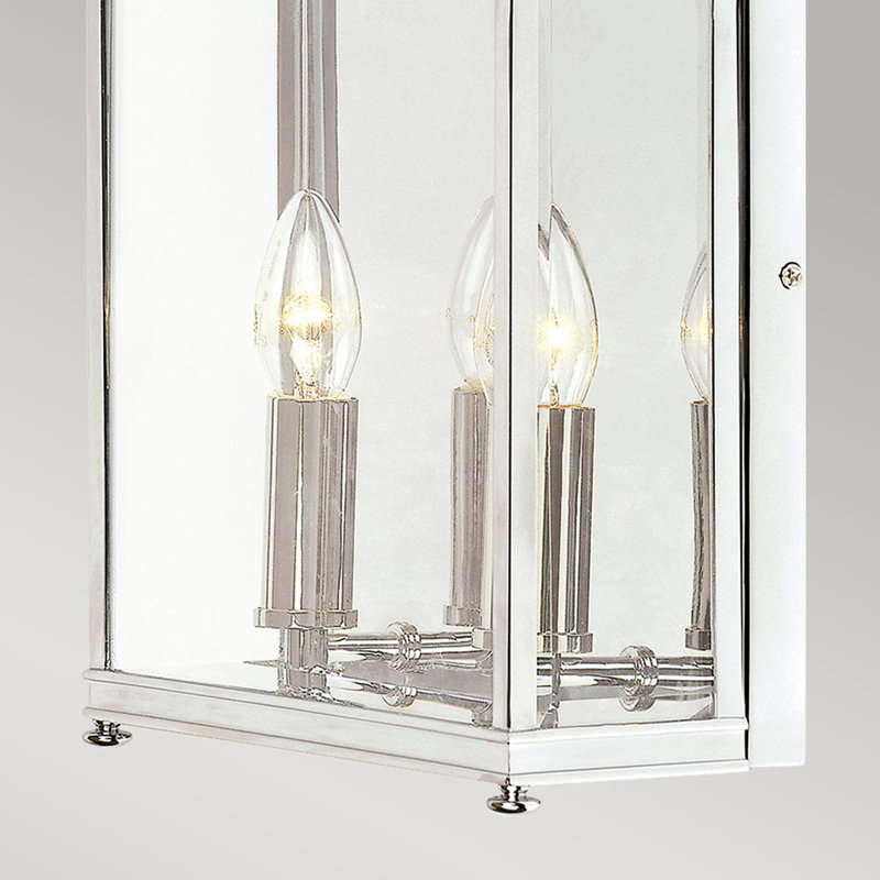 Weyler 2 - Bulb Outdoor Wall Lantern, Polished Chrome