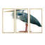 «Gray and Blue Heron», ensemble de 3 impressions sur toile-1782903822-1782903810