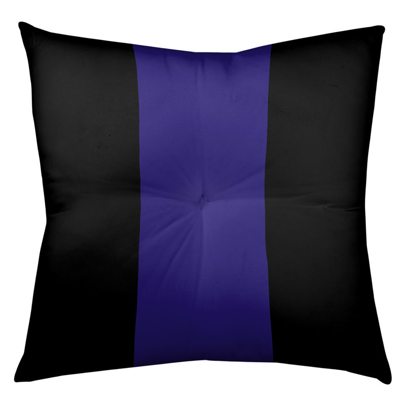 Coussin de sol touffeté baltimore, 30 po x 30 po, Noir / Mauve
