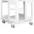 4-Tier All-Steel Rotating Bookshelf With 360° Wheels, Large Size Sturdy & Spacious Book Rack, New Style White Bookshelf,Easy Assembly-260324243