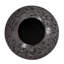 Chiseled Texture Black Iron Globe Vase, Large-1263952618