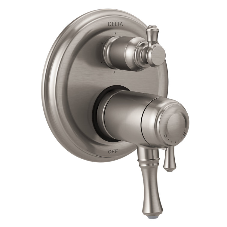 Delta T27T997-SS Cassidy Thermostatic 17T Series Valve Trim with Double Handle