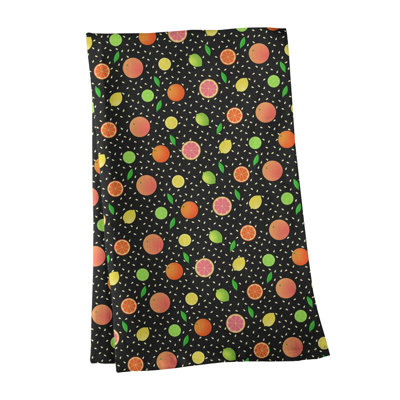 Serviette de thé à motif de fruits à agrumes Mcguigan