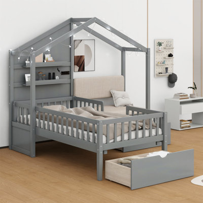 Ajaz Upholstered Slat Bed