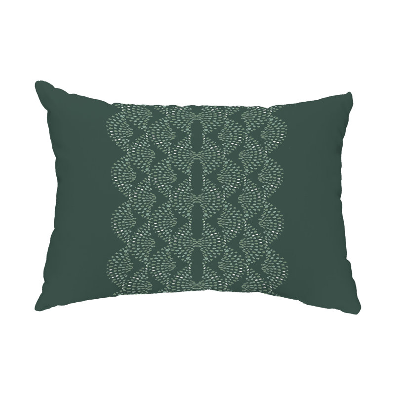 Dotted Focus Indoor/Outdoor Pillow Cover & Insert, Green