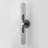 Modern 2-Light Wall Sconce Matte Black Gold With Smoky Gray Glass Reversible Vertical Horizontal Mounting E12 Base Hardwired UL Listed Bathroom Vanity Light