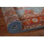 Tapis géométrique bleu pour vestibule 3 x 5 Khotan