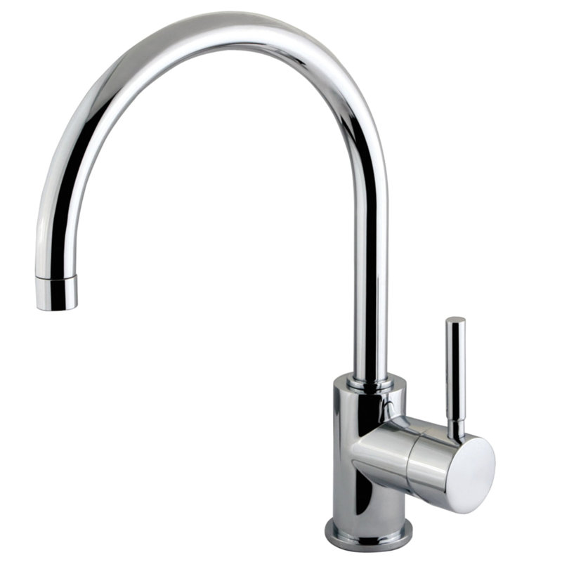 South Beach Vessel Sink without Pop-Up and Plate Single Hole Bathroom Faucet, Polished Chrome