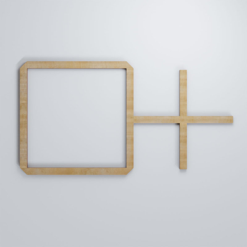 Panneaux muraux en bois Burnett, Noyer blanc, H 23 3/8 po x l 43 7/8 po x P 3/8 po