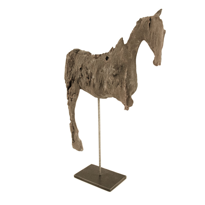 Cheval en résine Nader sur pied