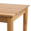 Ensemble de chaise longue et de table d'appoint en bois d'acacia 2 pièces avec dossier réglable et coussin Steven
