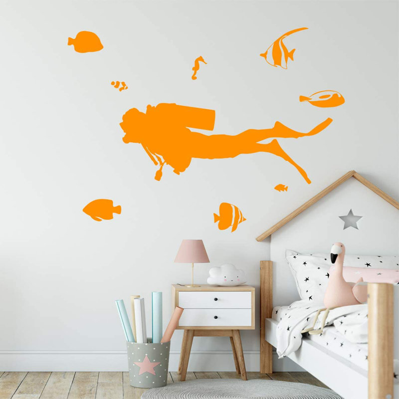 Wall Decal, Orange
