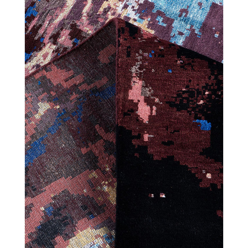 Overdyed One-of-a-Kind 8' 1" x 10' 0" Hand Knotted Area Rug