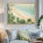 Toile avec cadre flottant or