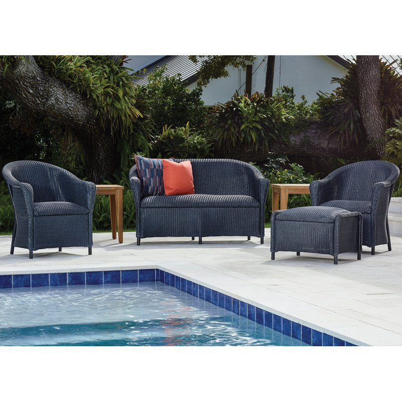 Reflections Outdoor Ottoman, Mink