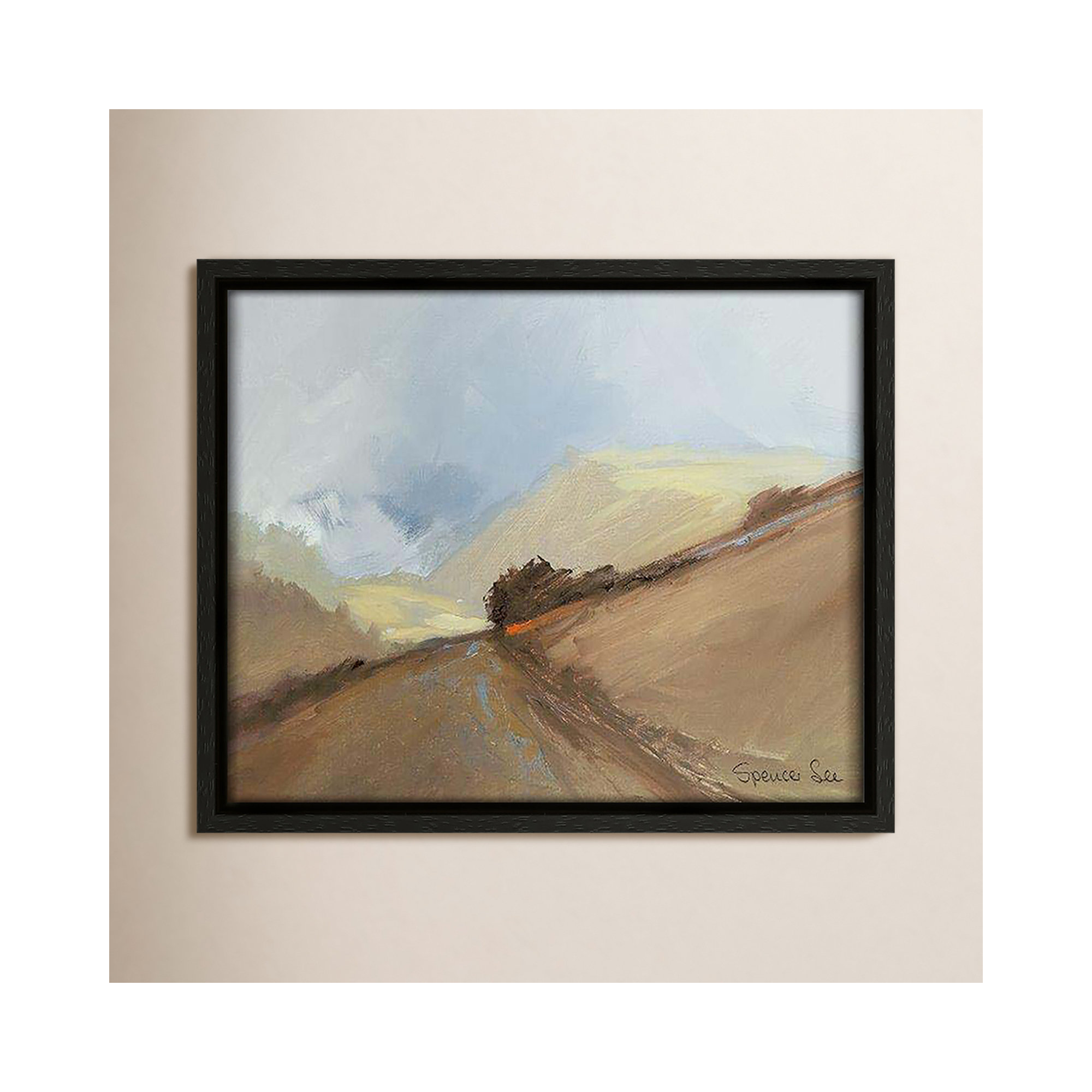 Heaven And Earth II by Spencer Lee, 9.5'' H x 11.5'' W x 2'' D, Espresso Framed