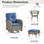 Fauteuil oscillant d'extérieur en osier Gaetanino-810026326-810026325