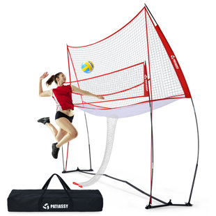 14 * 11FT Volleyball Training Equipment Net for Indoor Outdoor Use Volleyball Practice Net
