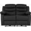 5 Seater Faux Leather Electric Reclining Sofa-831389377