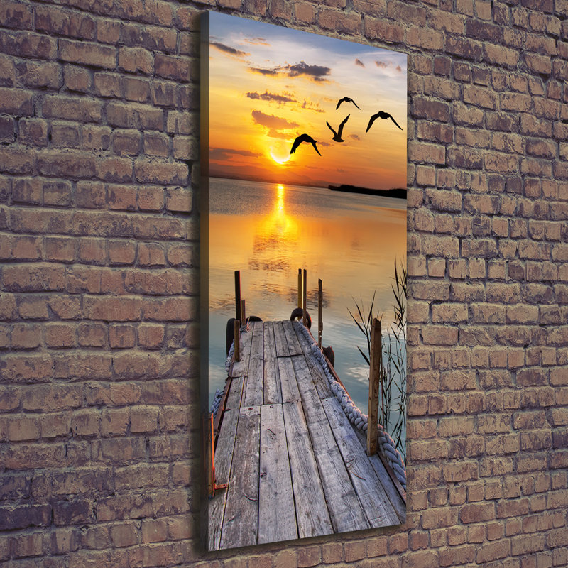 Wooden Pier - Wrapped Canvas Print